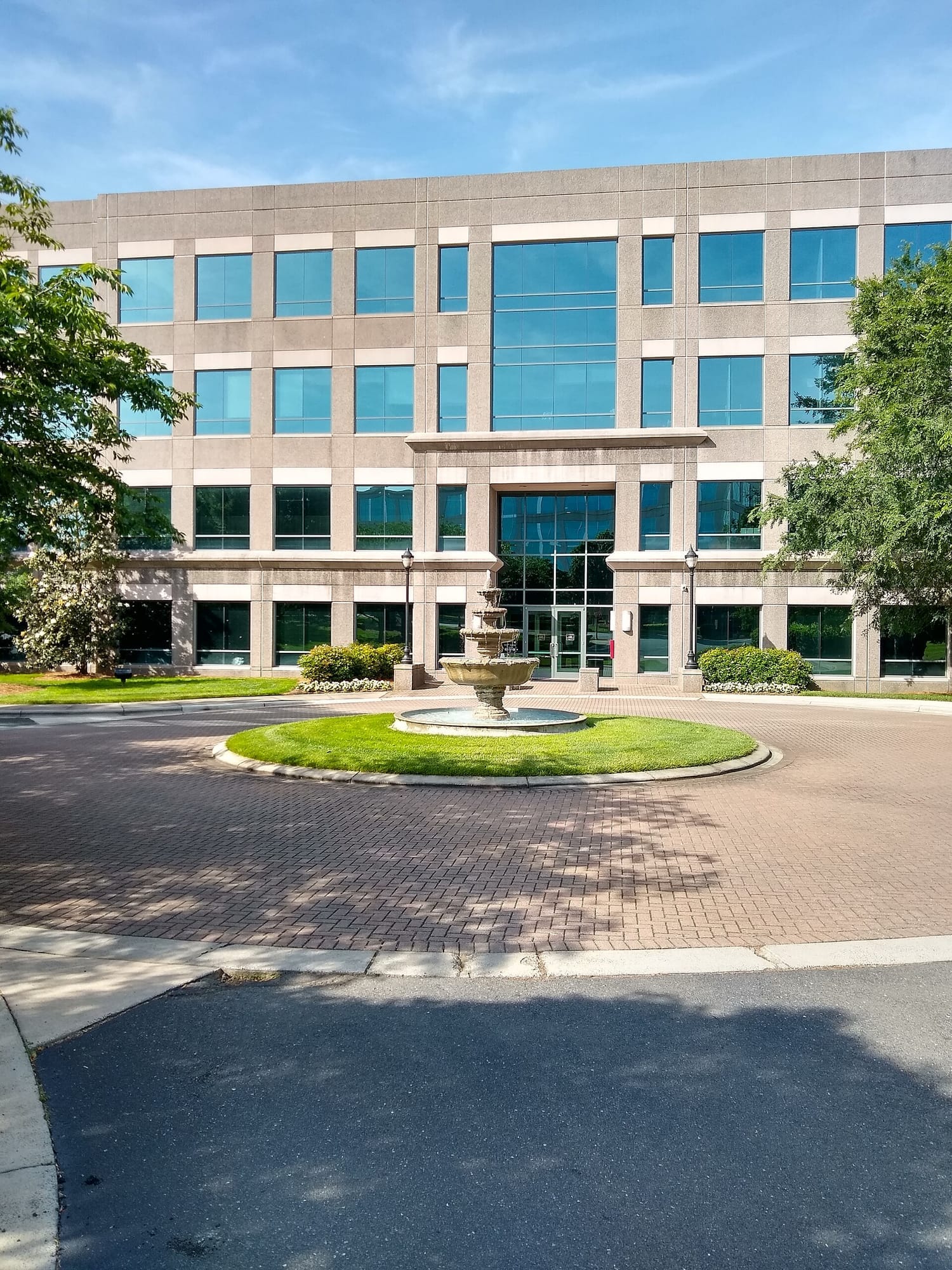 Fountain at Ballantyne Corporate Park in south Charlotte